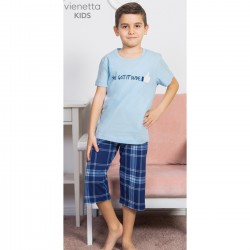 Knox Pijama barbati cu pantalon si maneca scurta